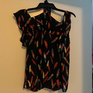 Colorful Popsicle Print Women's Top